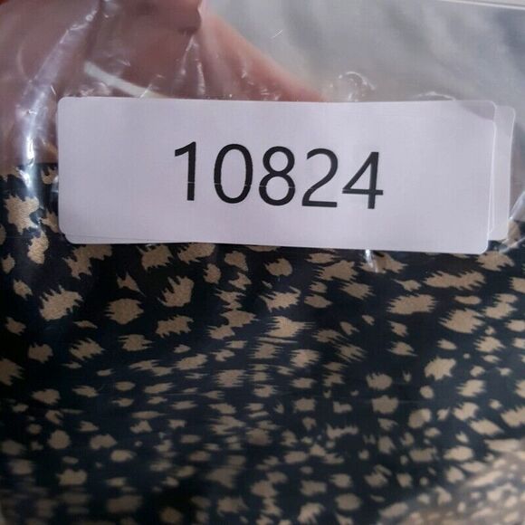 L'ACADEMIE Womens Dress Small Black Spotted Faux Wrap Mini Sundress ARIANNA $158 - Picture 12 of 12